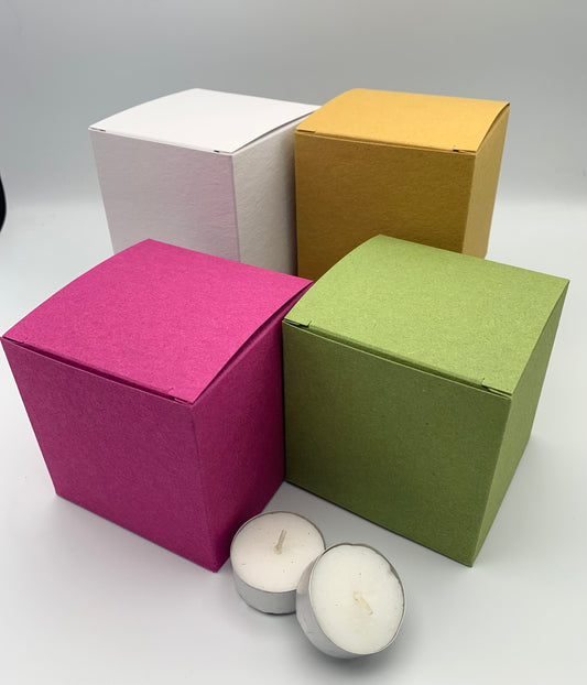 SALE | 9cm CUBE BOXES (x5) - Discontinued Colours