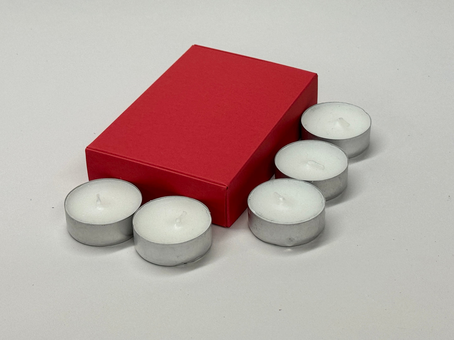 6 TEALIGHT CUPS / WAX MELTS BOX | Size 120 x 80 x 25mm | (Pack of 10)