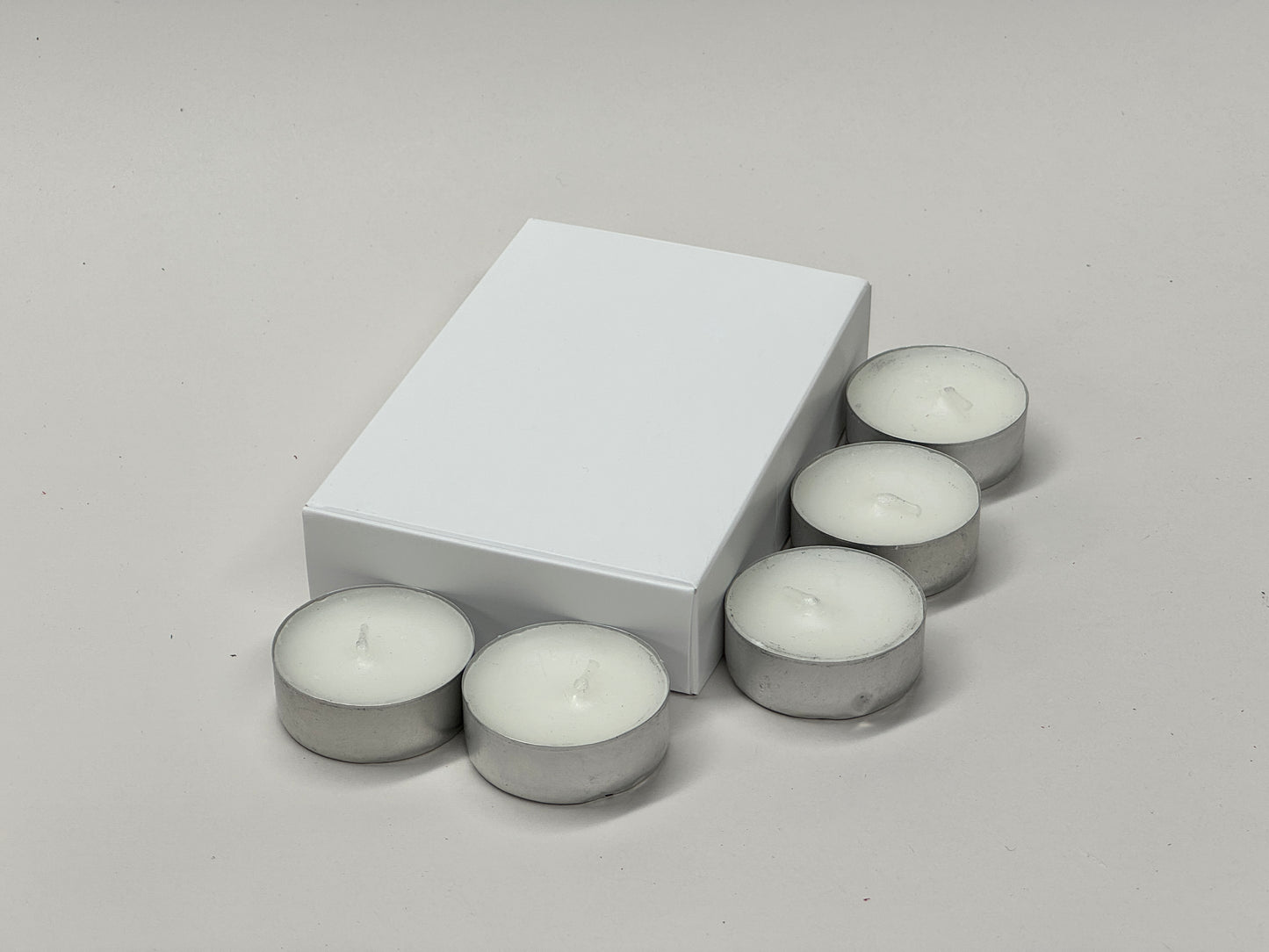 6 TEALIGHT CUPS / WAX MELTS BOX | Size 120 x 80 x 25mm | (Pack of 10)