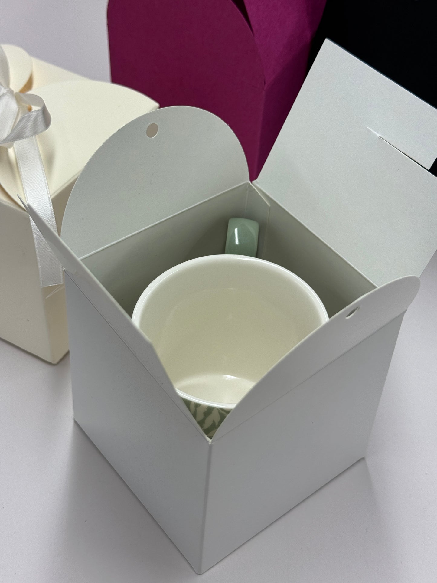 TIE TOP Wedding/Party Favour Box (large) - Size 10 x 10 x 10cm (Pack of x5)