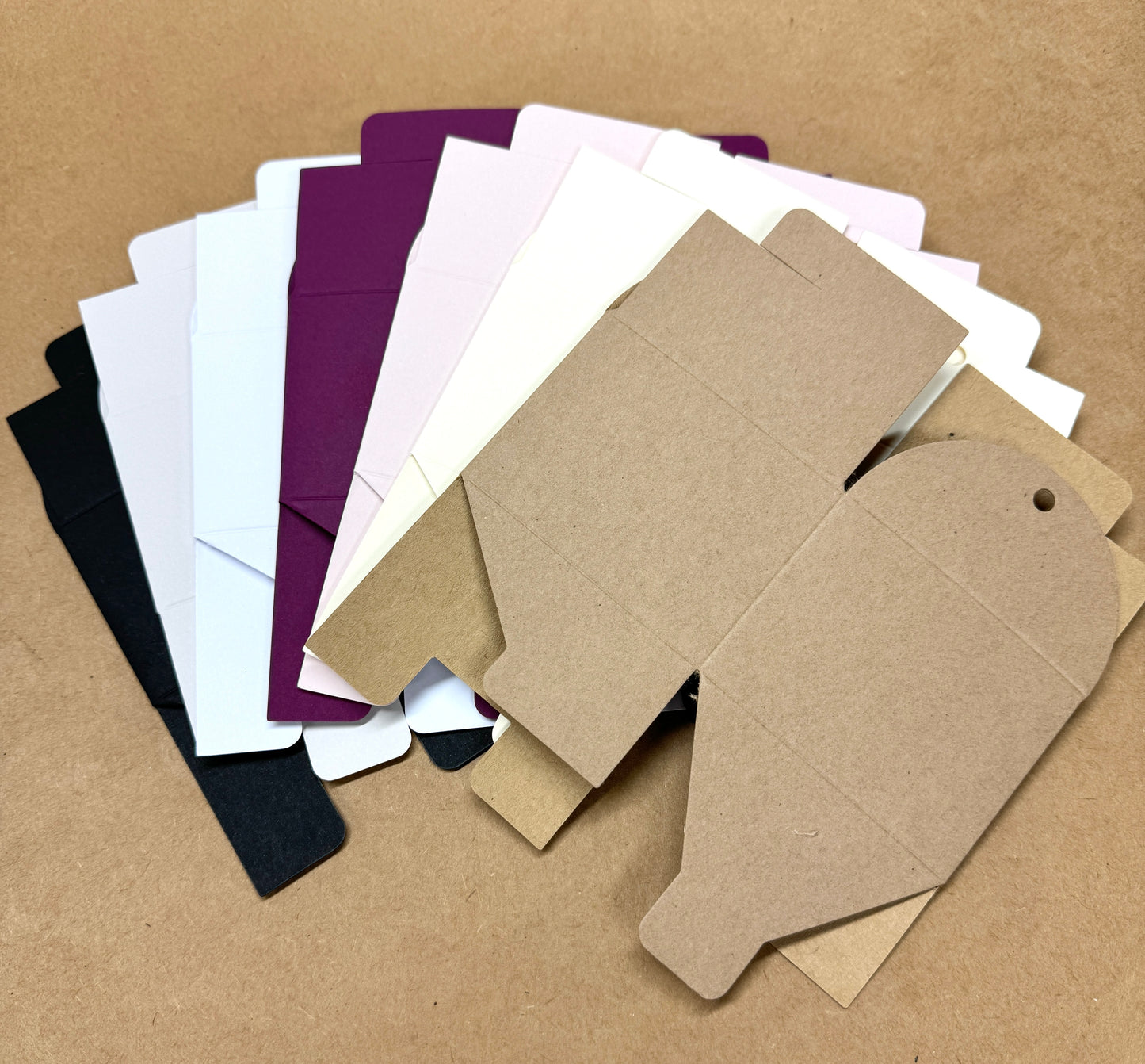 TIE TOP Wedding/Party Favour Box (small) - Size 8 x 8 x 6cm  (Pack of x10)