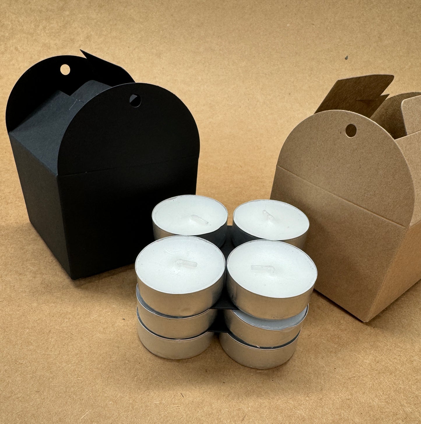 TIE TOP Wedding/Party Favour Box (small) - Size 8 x 8 x 6cm  (Pack of x10)