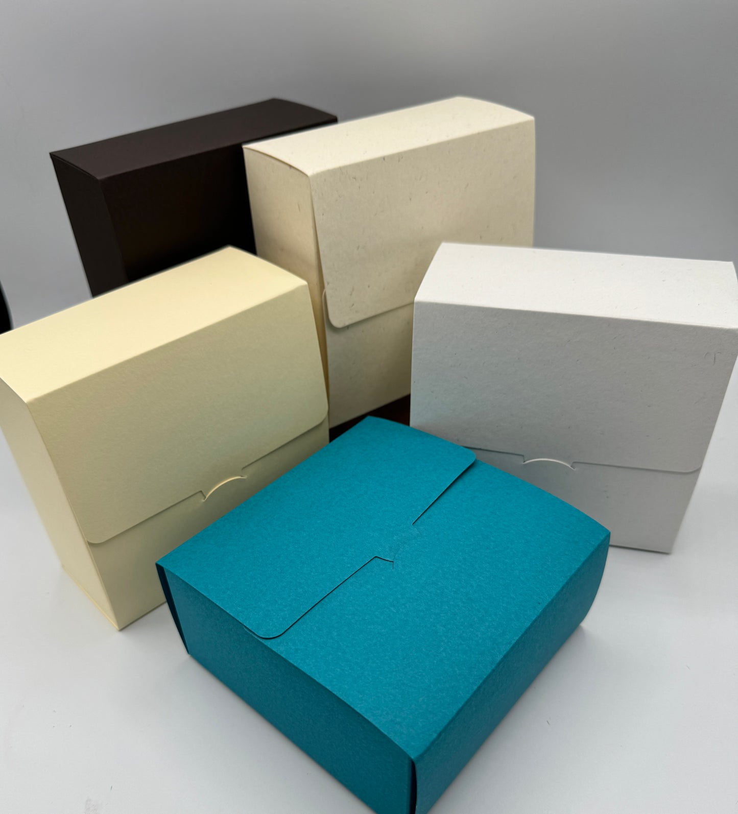 SALE | SQUARE BOX - Large | Size - 12.5 x 12.5 x 6cm - Discontinued Colours