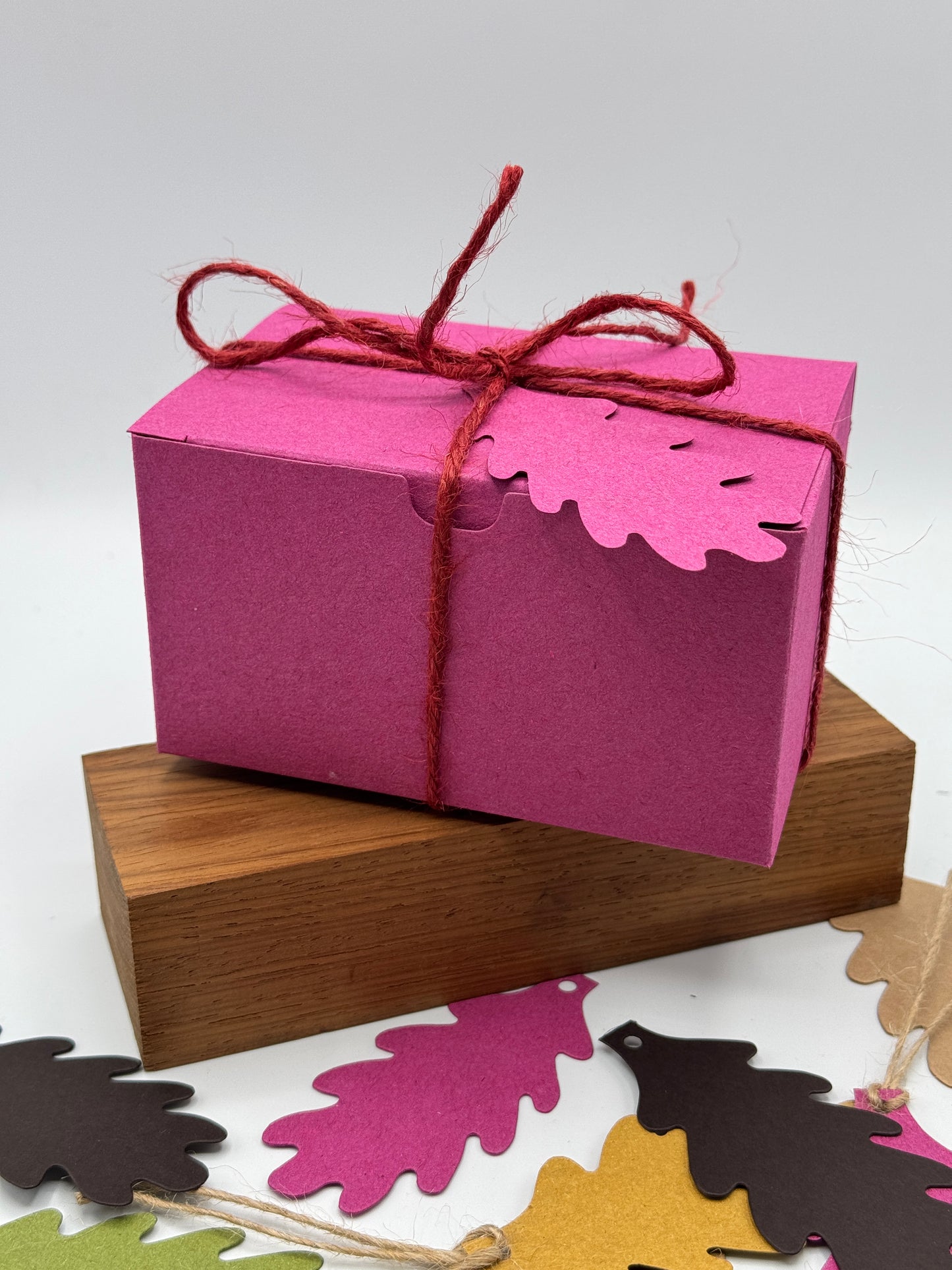 WOODLAND Gift Box & Tag - Large | Size: 12.5 x 8 x 7cm - (Pack of 5 Boxes)
