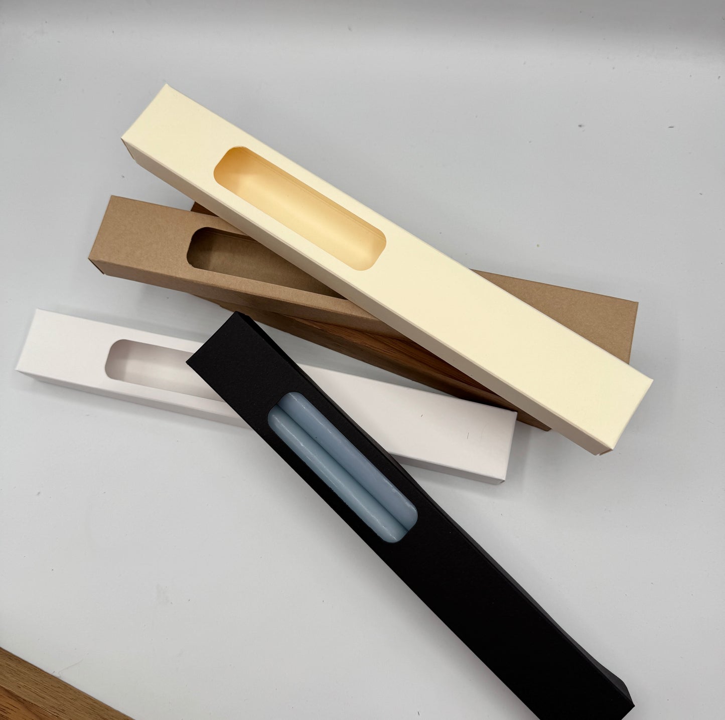 TAPER CANDLES / WAX MELTS BOX - Size 35 x 23 x 260mm