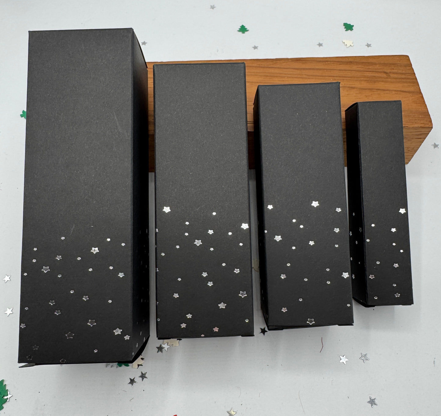 SILVER STARS Bottle Box | BLACK -  6 size options 10ml-100ml  | Limited Quantity