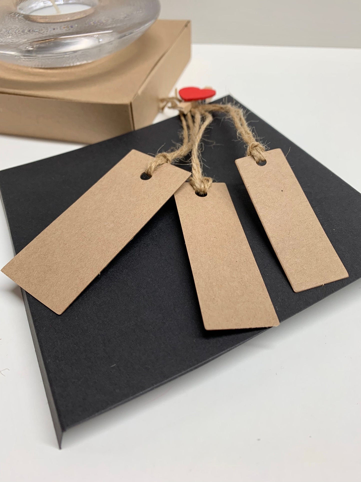 RECTANGLE Blank KRAFT tags | Sizes - x3 Options