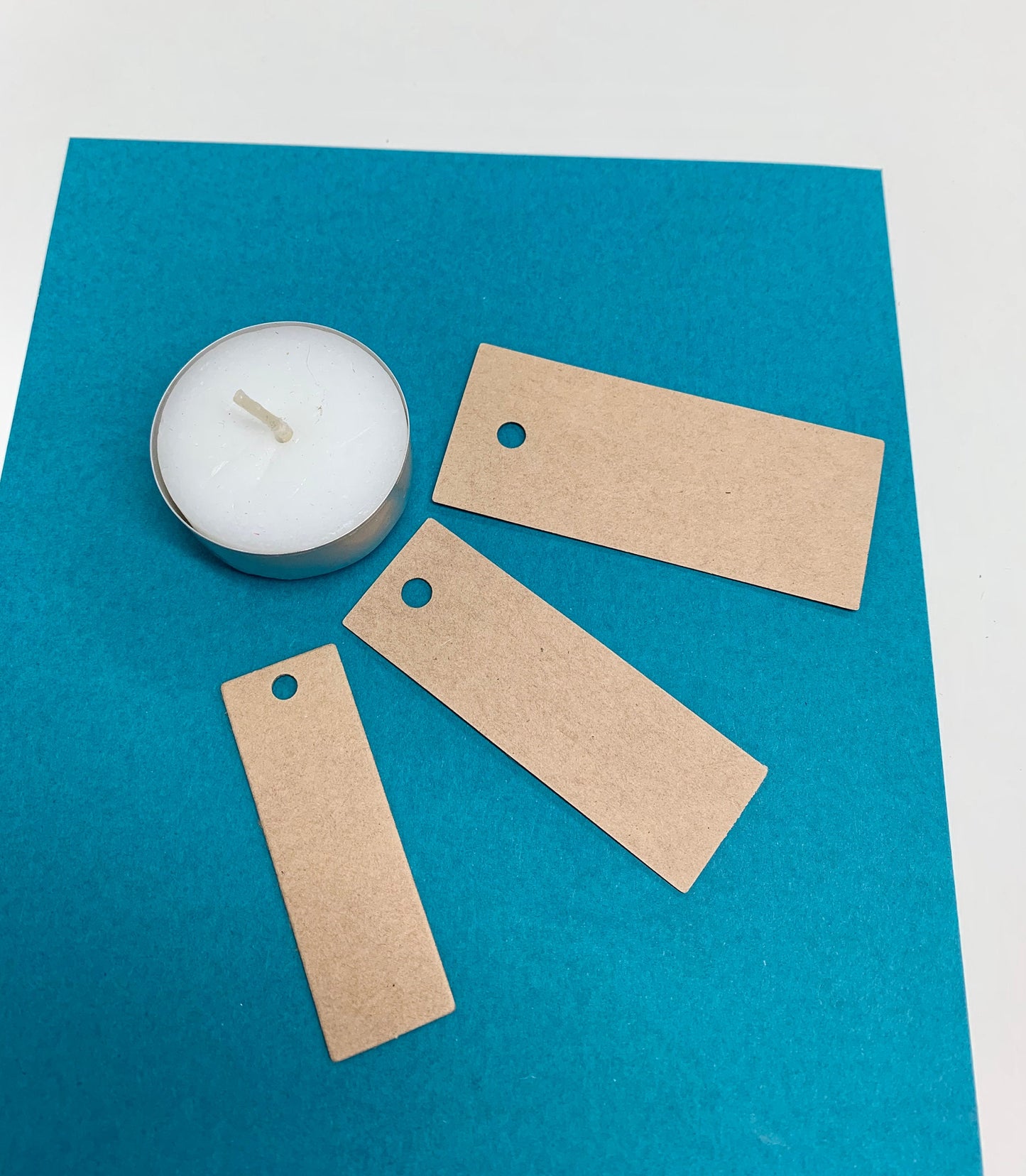RECTANGLE Blank KRAFT tags | Sizes - x3 Options