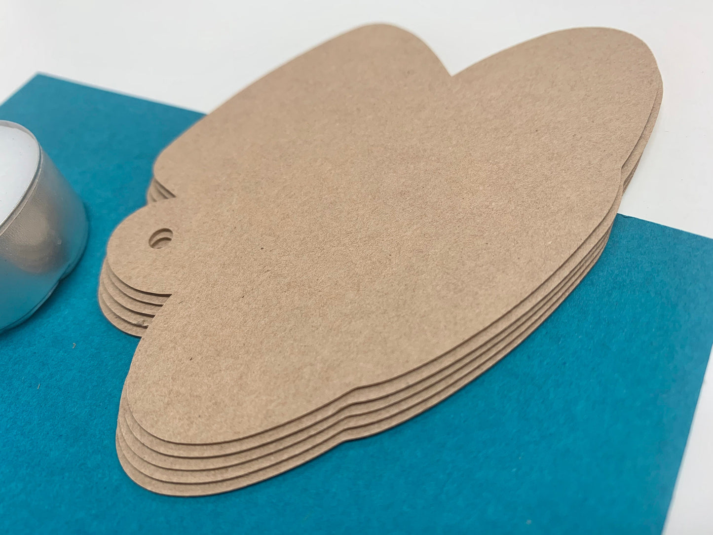 TEACUP Blank KRAFT tags | Size: 70mm x 100mm