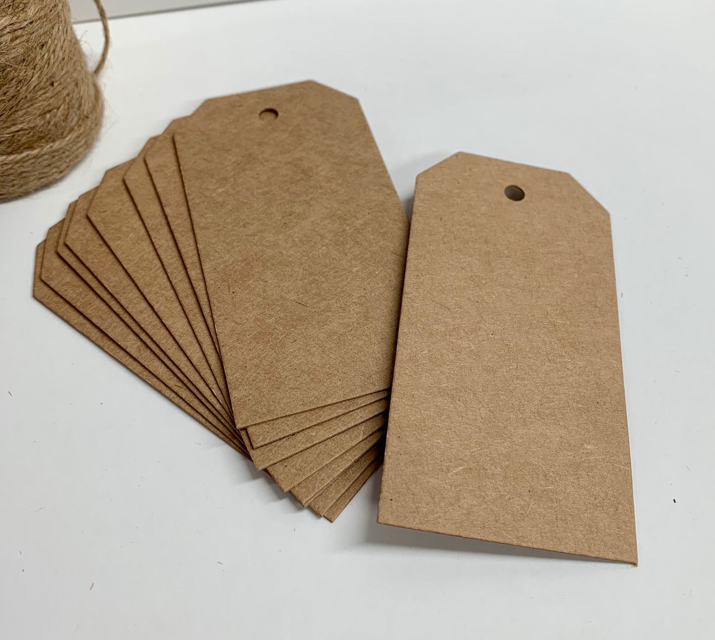LUGGAGE Blank KRAFT tags | Size: 45 x 90mm