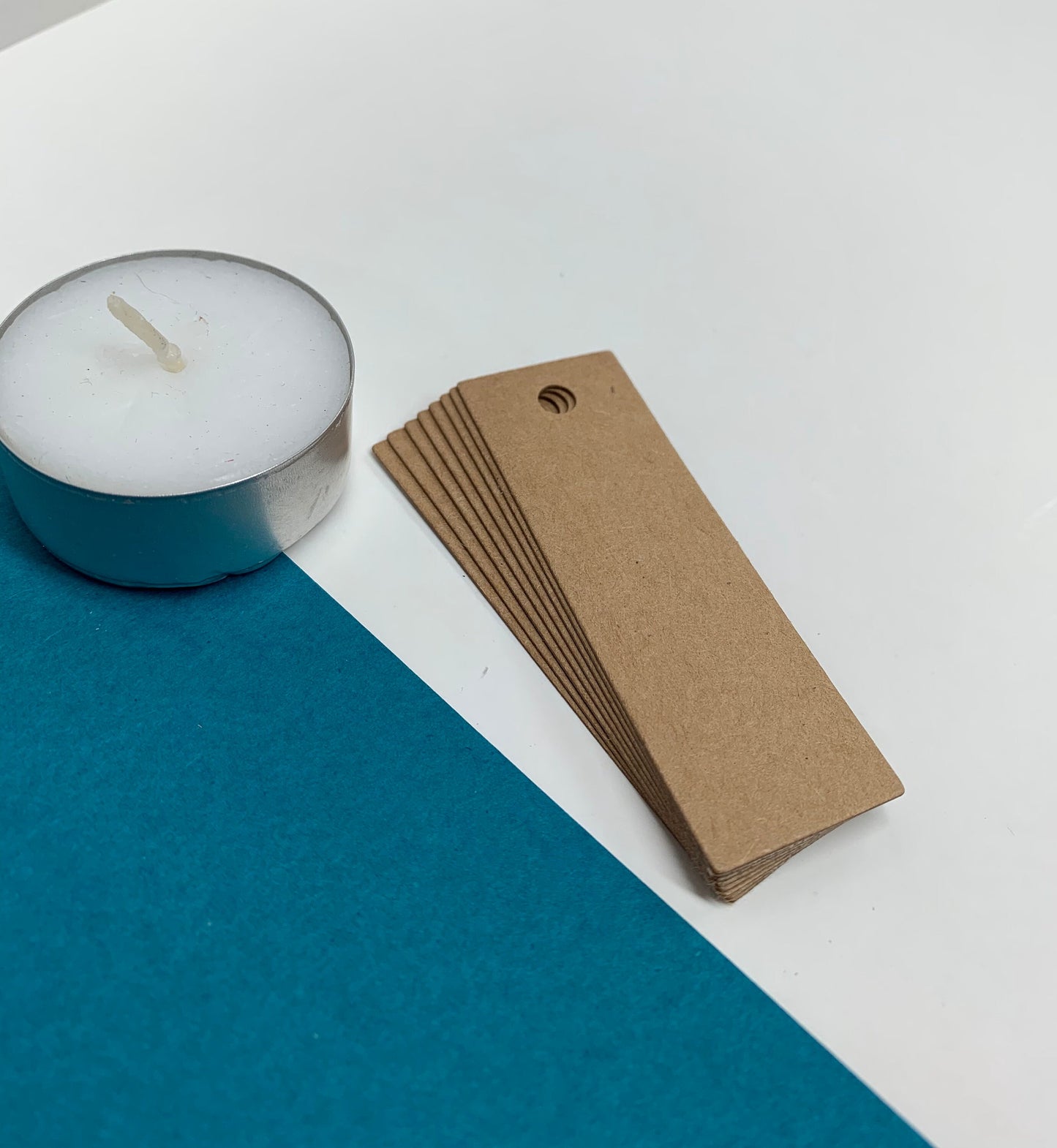 RECTANGLE Blank KRAFT tags | Sizes - x3 Options