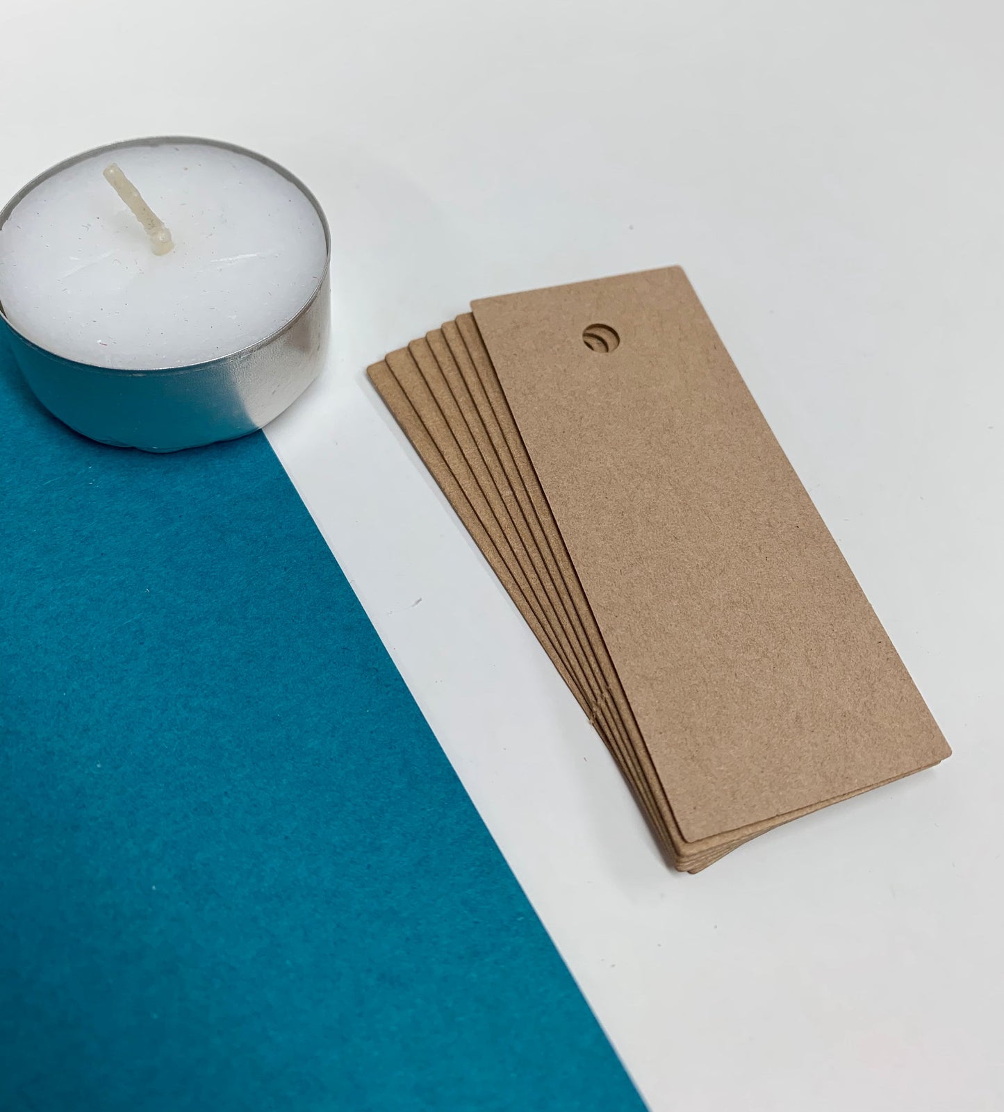 RECTANGLE Blank KRAFT tags | Sizes - x3 Options