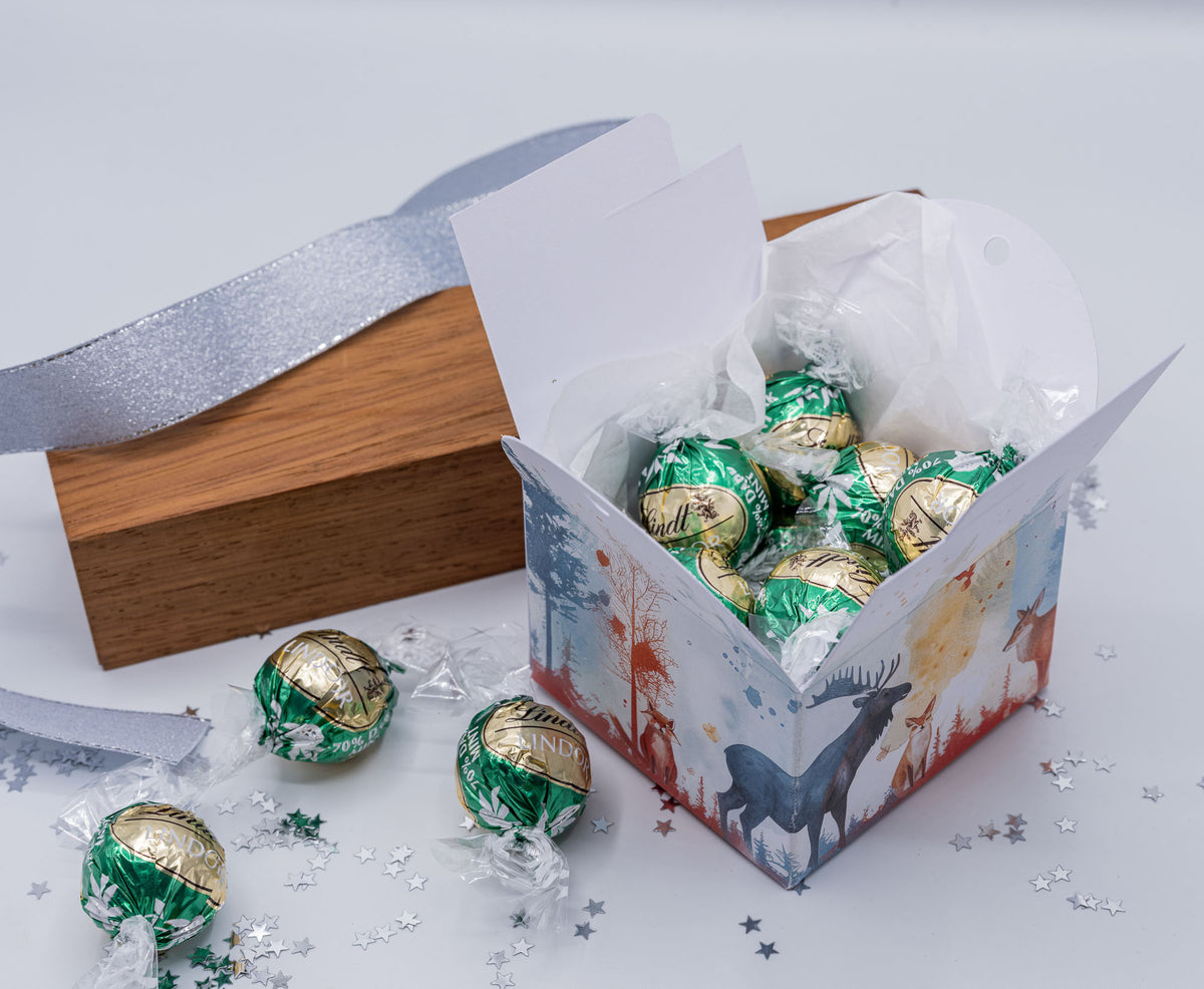 Christmas 'WINTER WOODLAND'  Gift Boxes - 2 size Options  (Pack of x6)