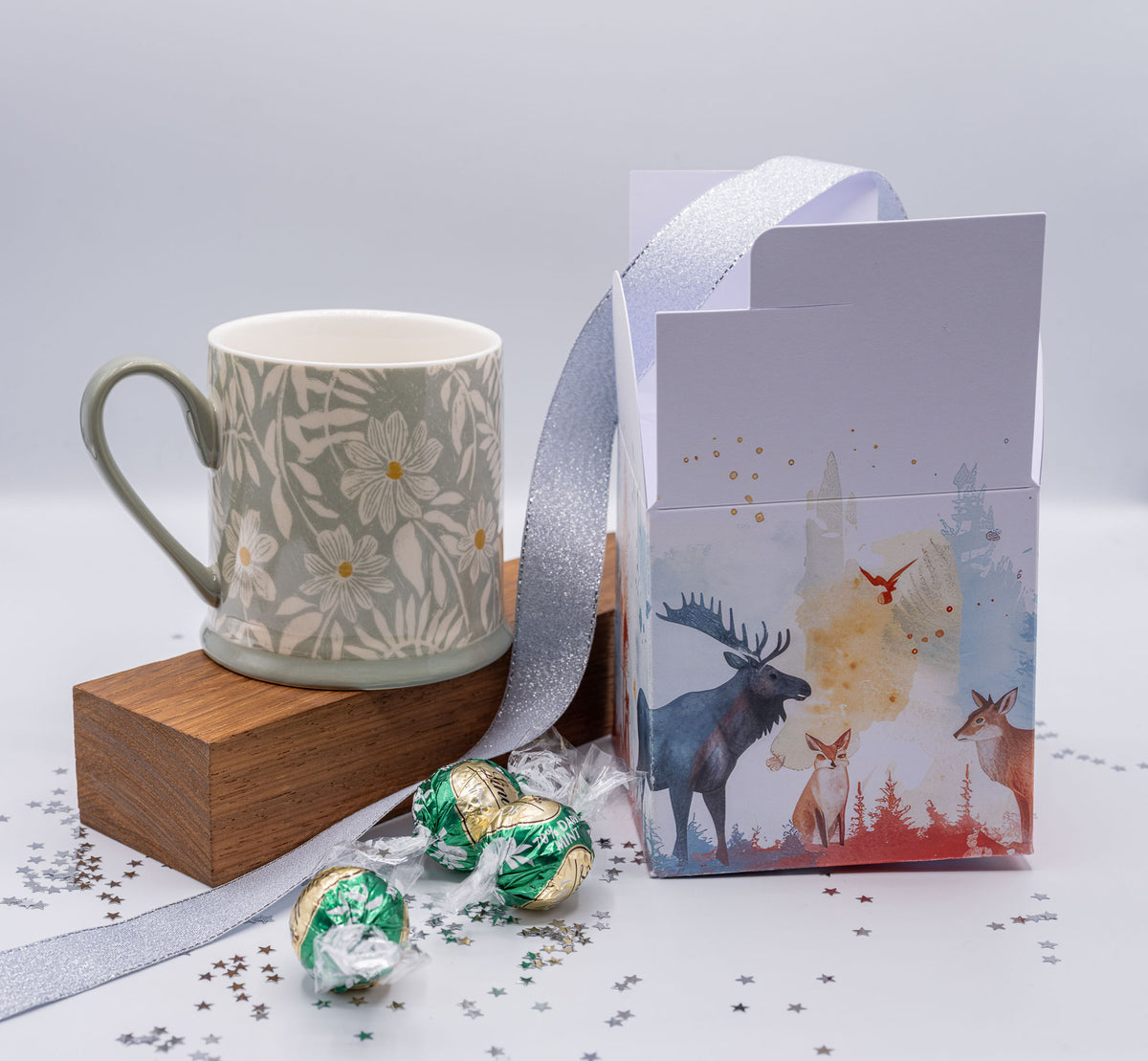 Christmas 'WINTER WOODLAND'  Gift Boxes - 2 size Options  (Pack of x6)