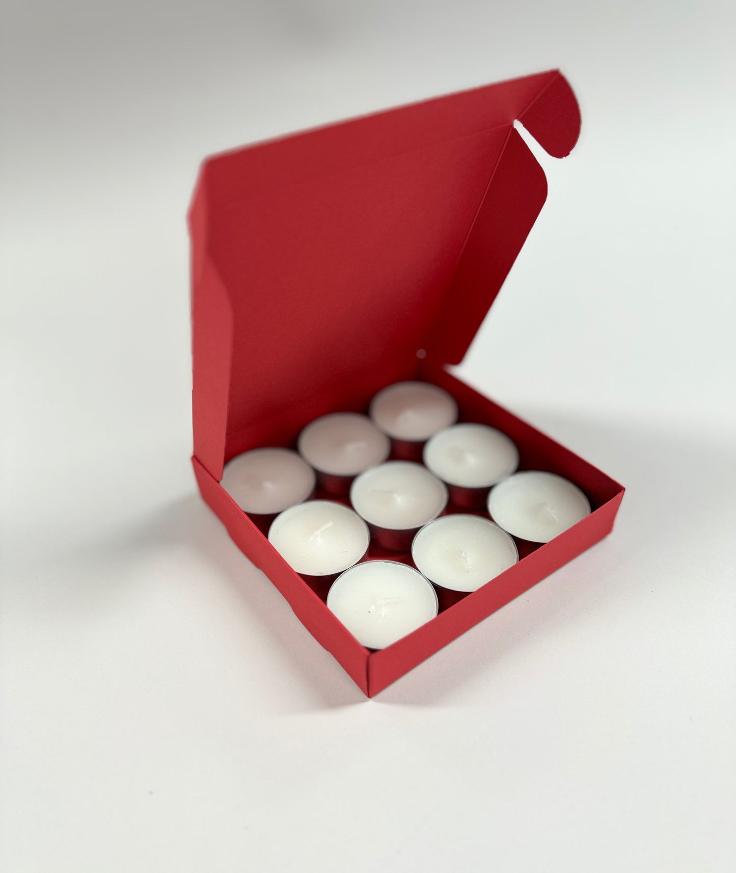 9 TEALIGHT CUPS / WAX MELTS BOX |  Size 120 x 120 x 25mm | (Pack of 10)
