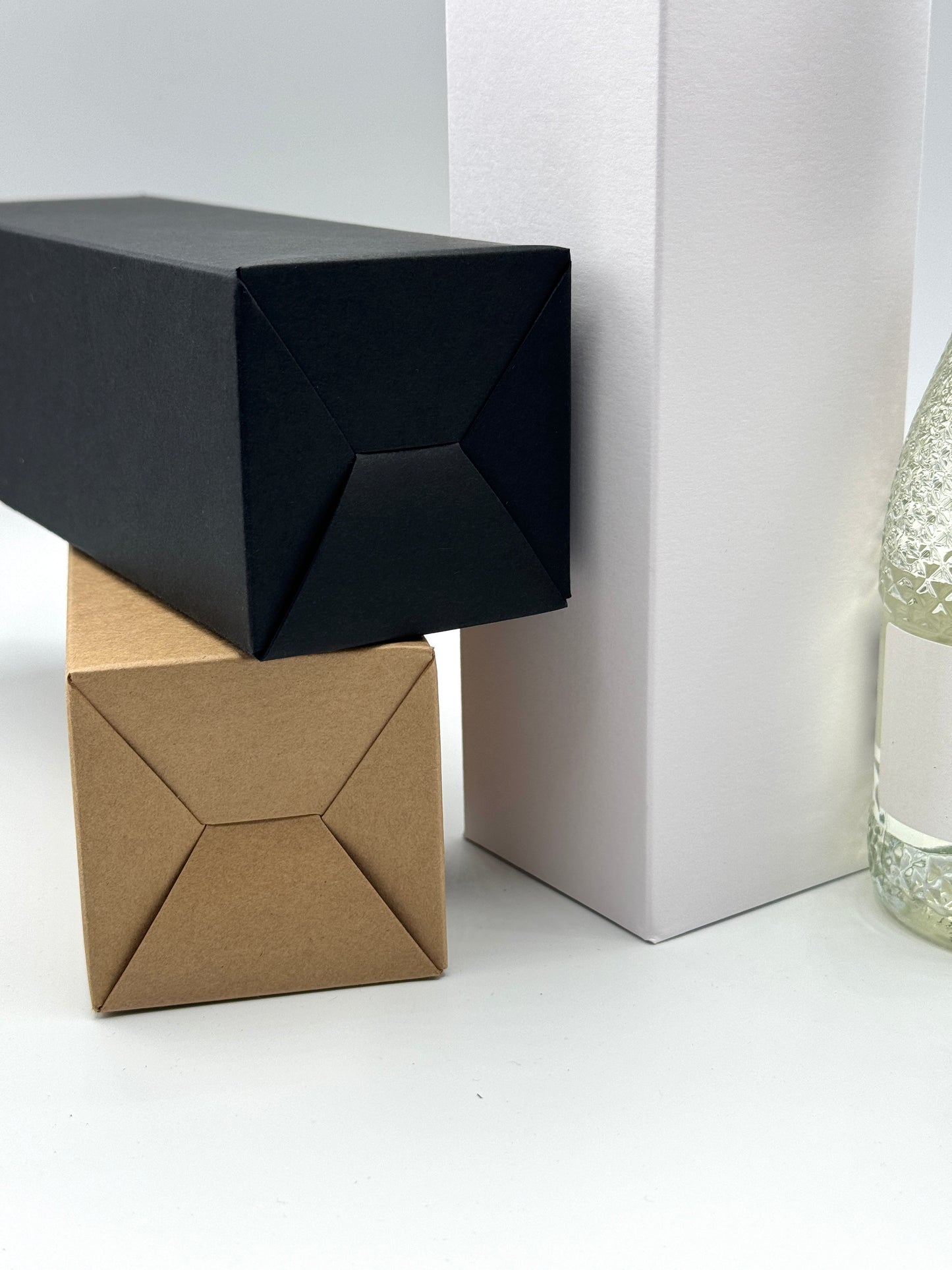 50cl MINI CHAMPAGNE / PROSECCO BOTTLE BOX - Size 62 x 62 x 205mm