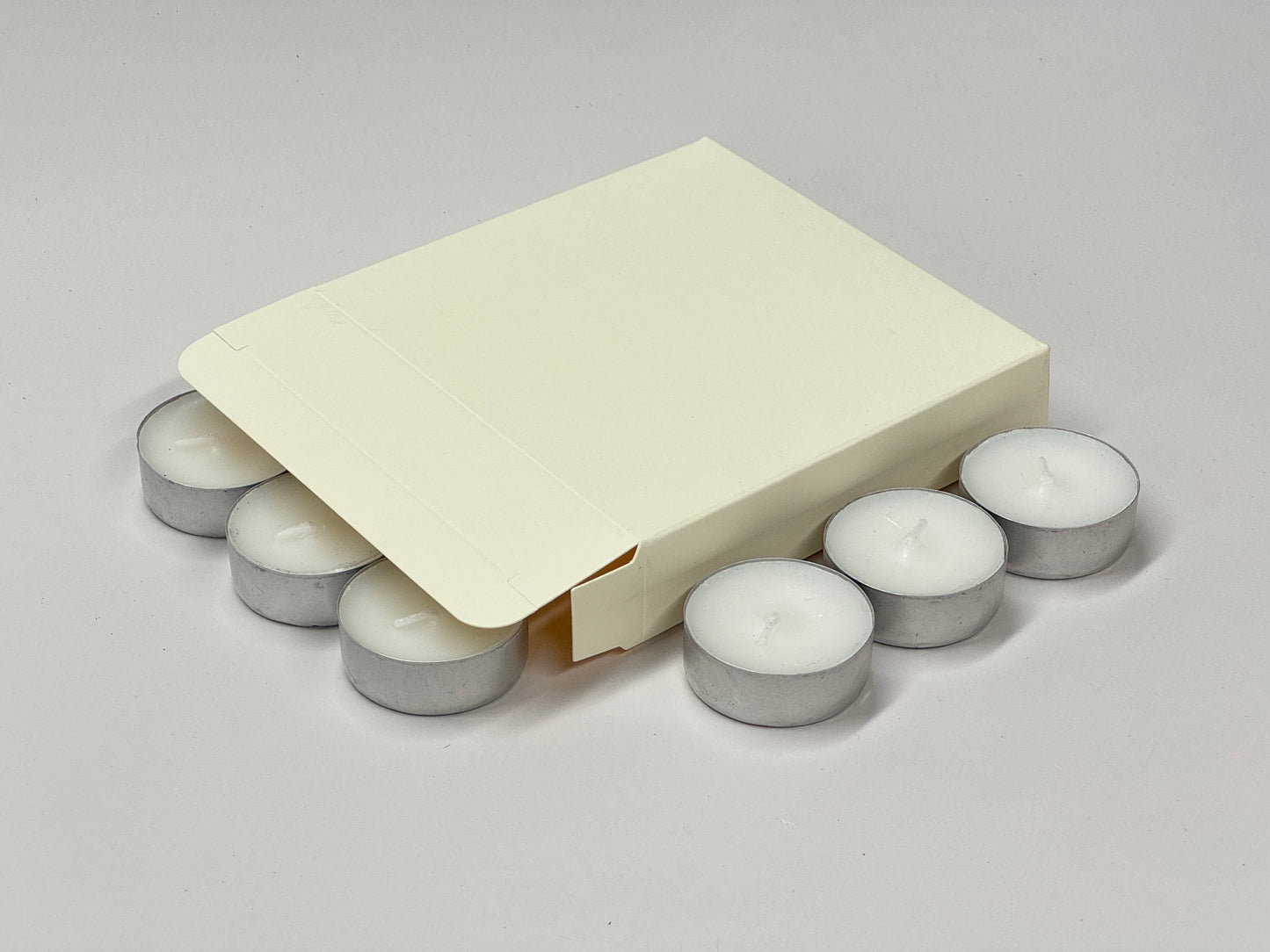 SLIM GIFT BOX -  END OPENING | Size 120 x 120 x 25mm | Tealights/Textiles/Crafts