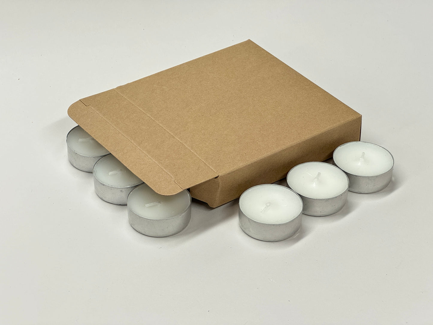 SLIM GIFT BOX -  END OPENING | Size 120 x 120 x 25mm | Tealights/Textiles/Crafts