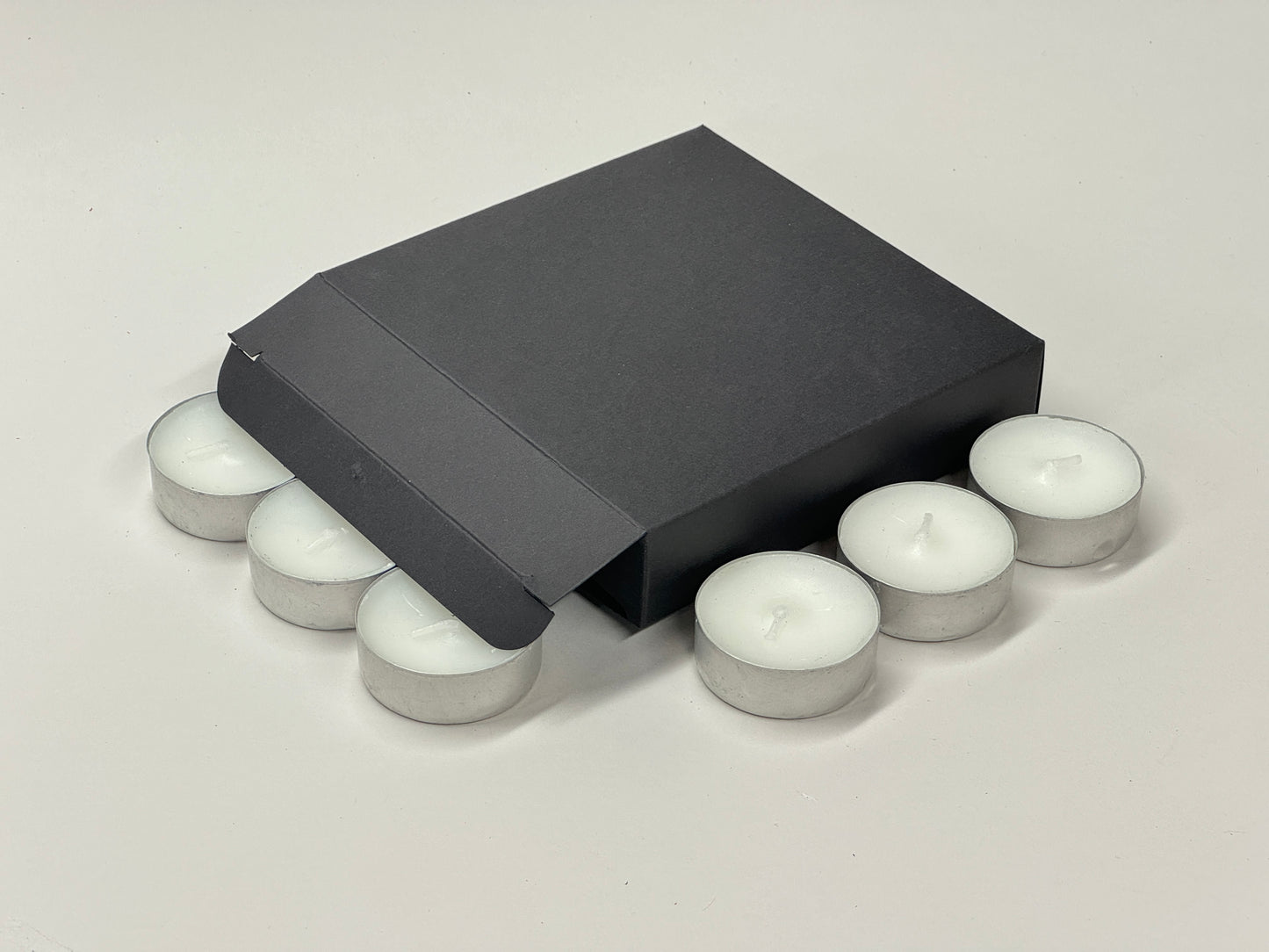 SLIM GIFT BOX -  END OPENING | Size 120 x 120 x 25mm | Tealights/Textiles/Crafts