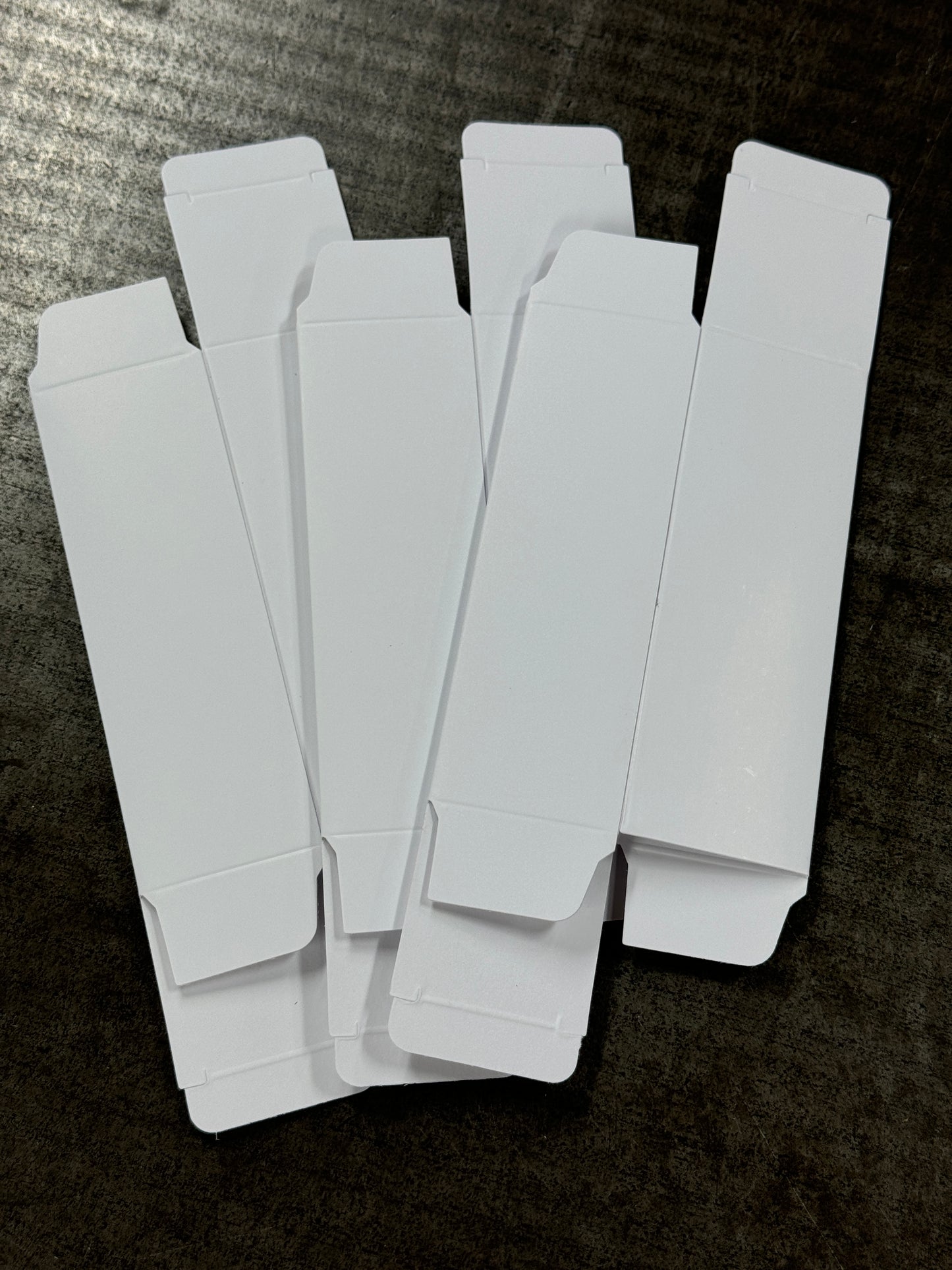 START-Up RANGE 50ml Bottle Box - SMOOTH WHITE 340gsm | Size 42 x 42 x 123mm