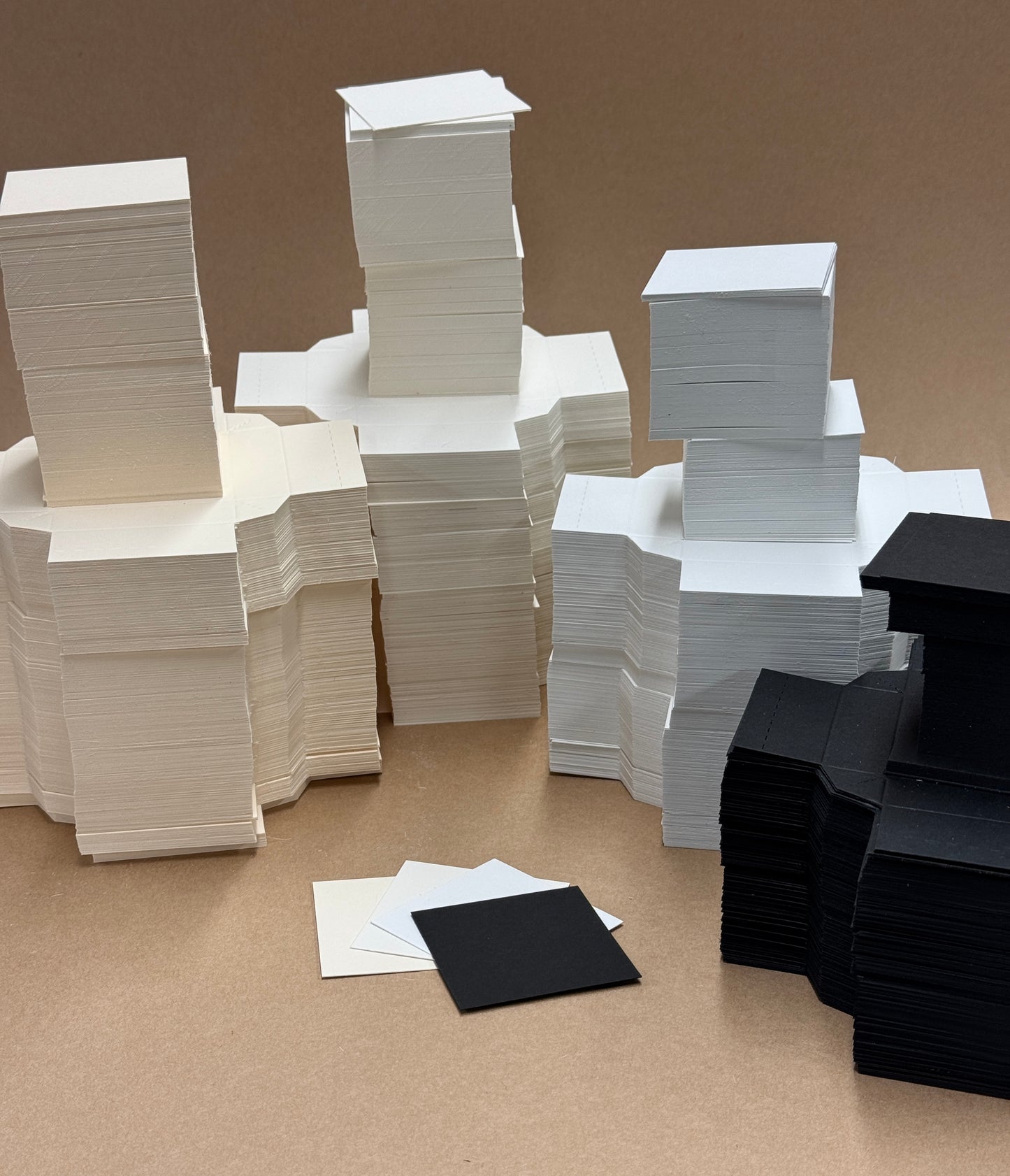 Petal Drop Side Wedding Favour Box with Lid - Size 6cm | Neutral Tints (x10 boxes)