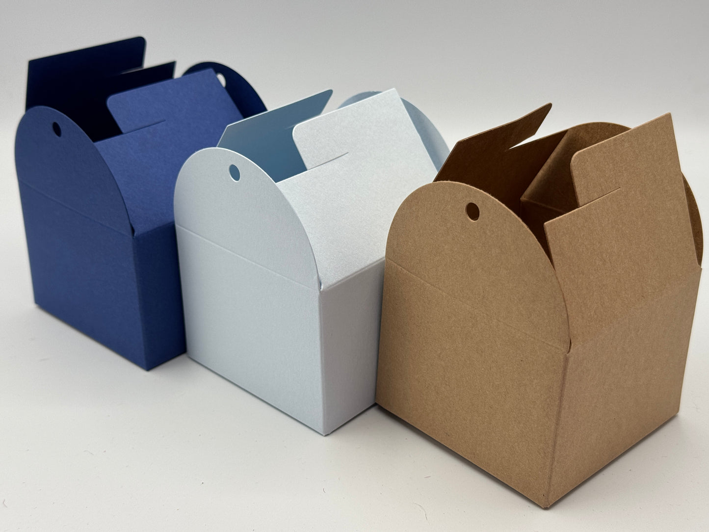 TIE TOP Wedding/Party Favour Box (small) - Size 8 x 8 x 6cm  (Pack of x10)
