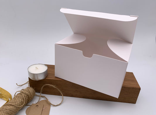 RECTANGLE BOX - Large | Size: 12.5x8x7cm -= STANDARD WHITE