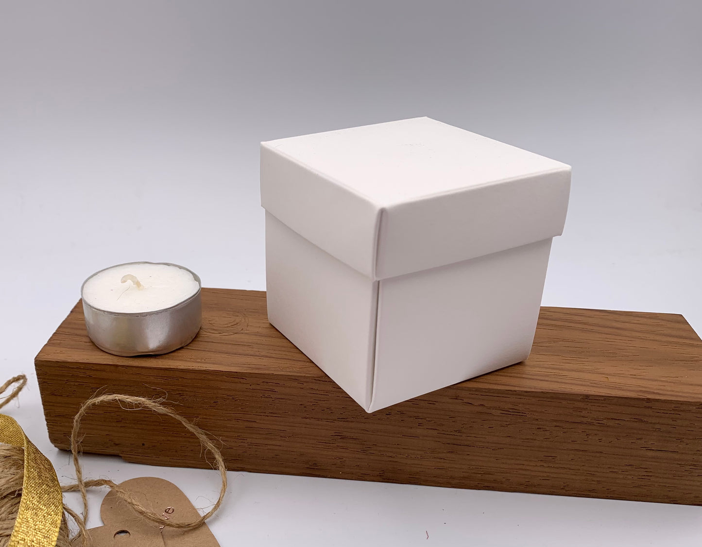 6cm Square Gift Box with Petal Drop Sides + Lid