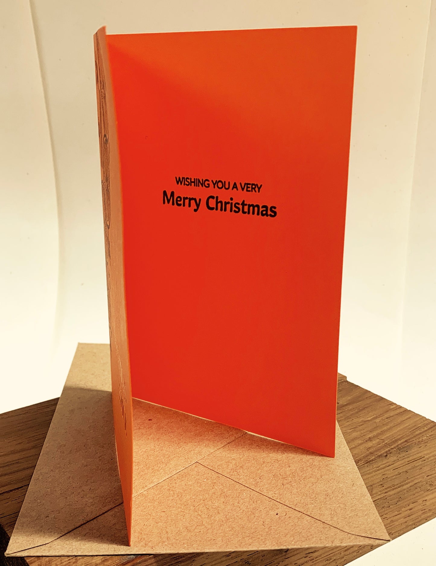 Letterpress/Foiled "Orange Christmas Spice" Christmas Cards |  Size: A6