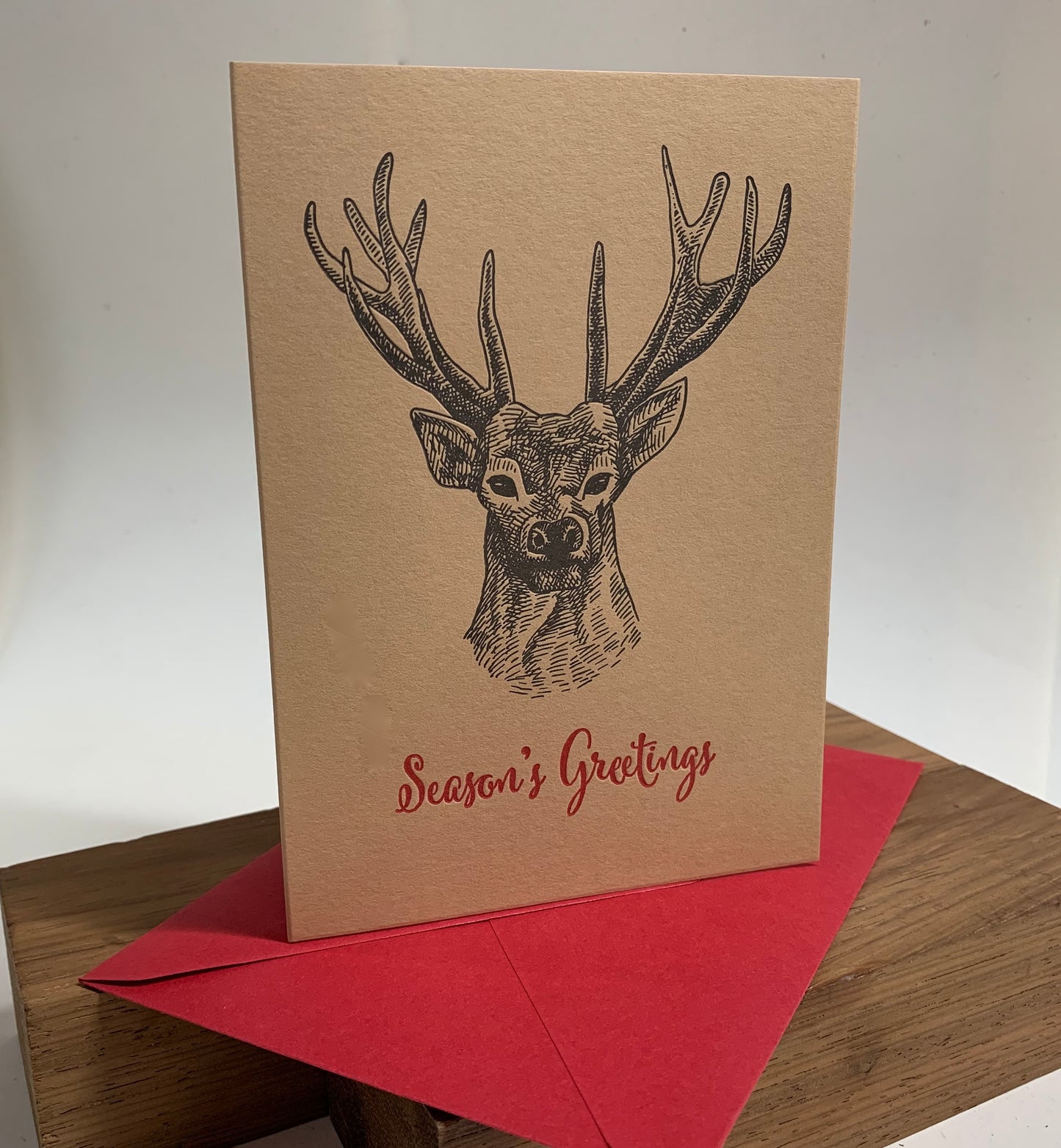 Letterpress "STAG" Christmas Cards |  Size: A6