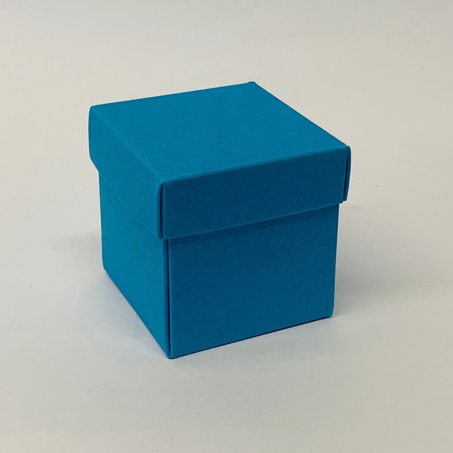 6cm Petal Drop Side gift box with lid Pacific Blue