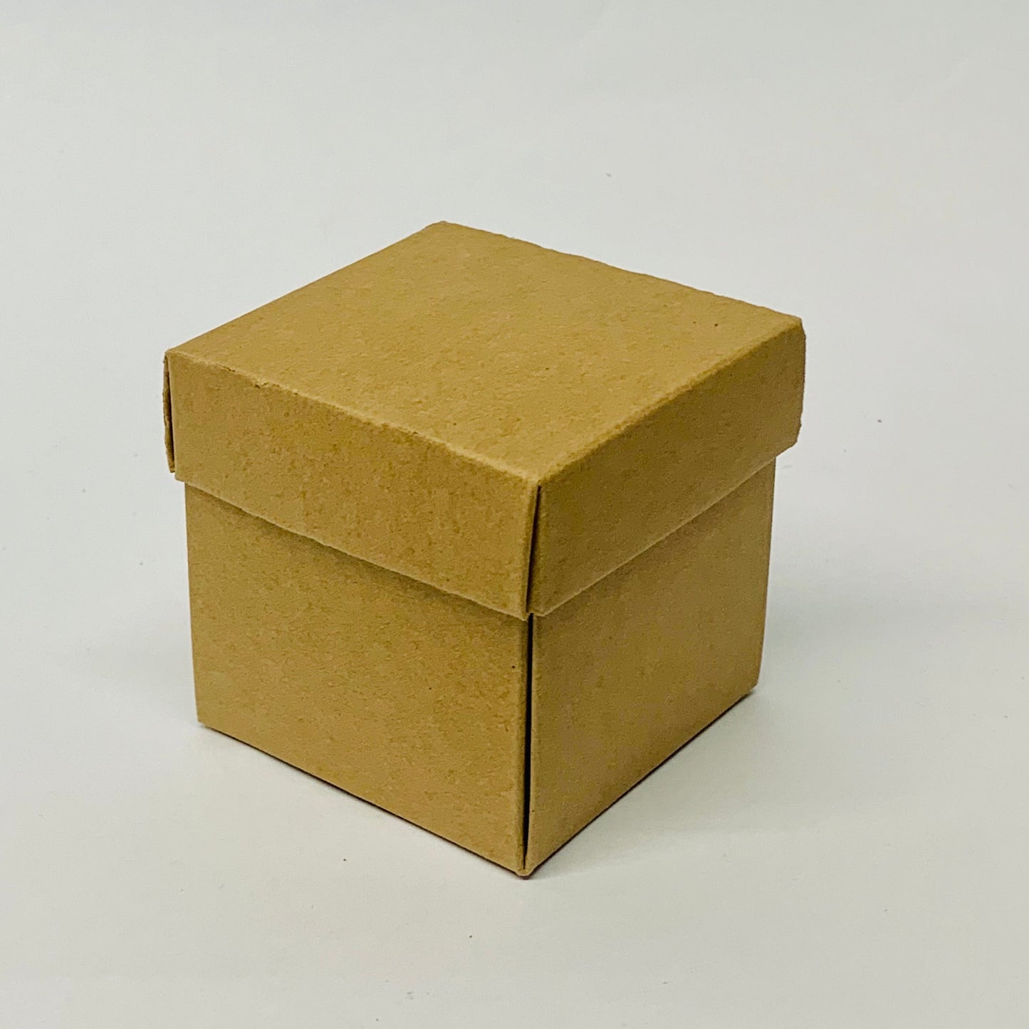 6cm Petal Drop Side gift box with lid Kraft