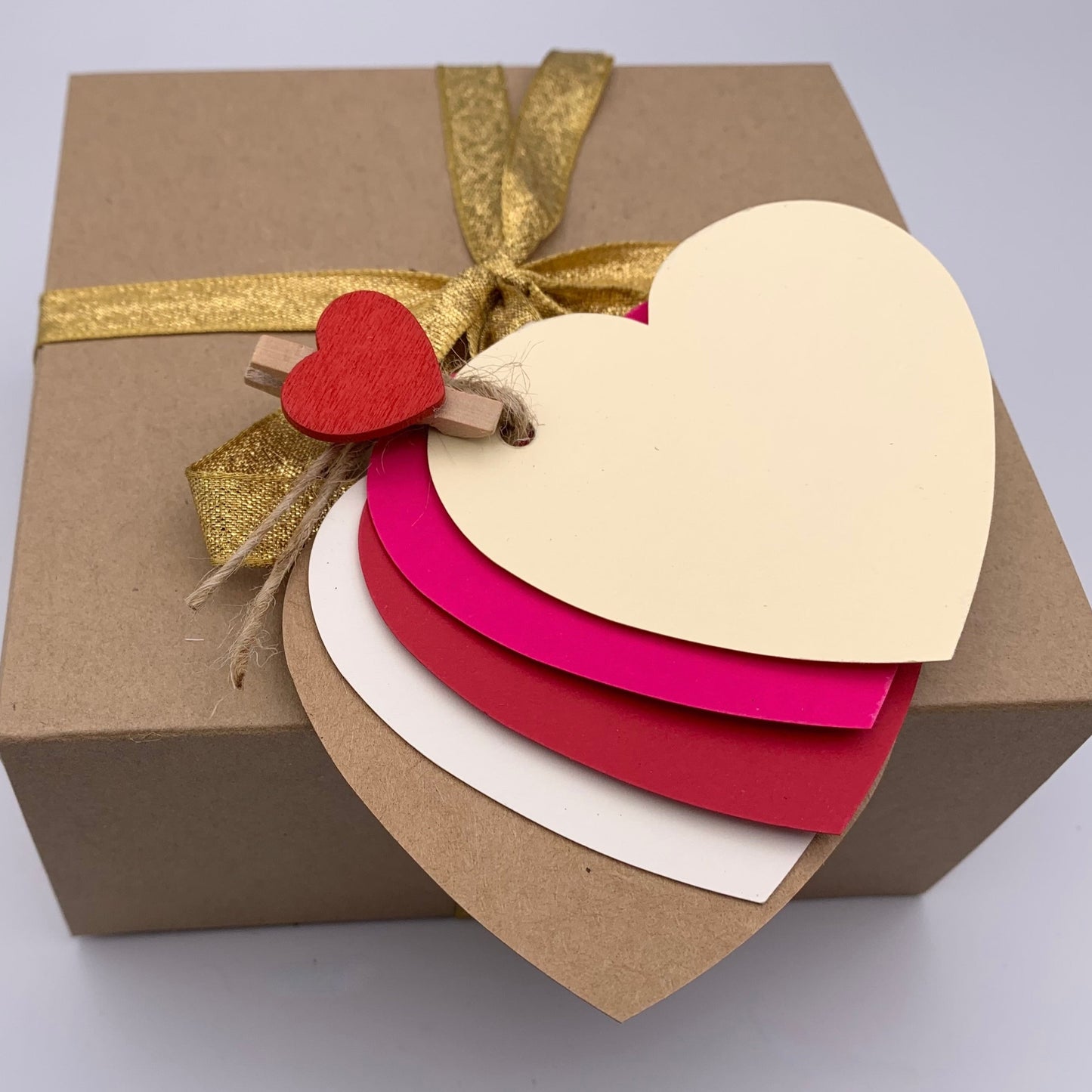 HEART Gift Tags Size: 3 LARGE / Colour options available