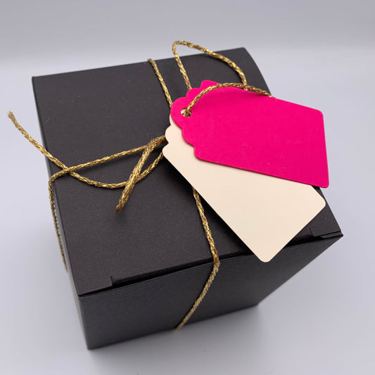 SCALLOP TOP Gift/Product Tags. Size 2: Medium / 8  different Colour options