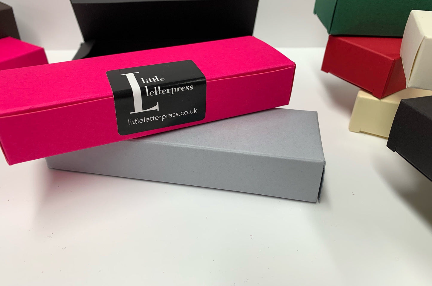 SLIM GIFT BOX - END OPENING. Ideal for 3 x 19mm Tealights Cups | Size 120 x 40 x 20mm