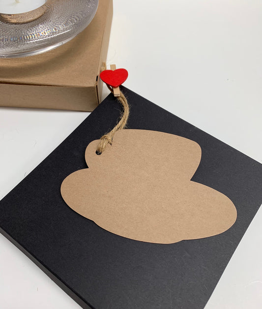 TEACUP Blank KRAFT tags | Size: 70mm x 100mm