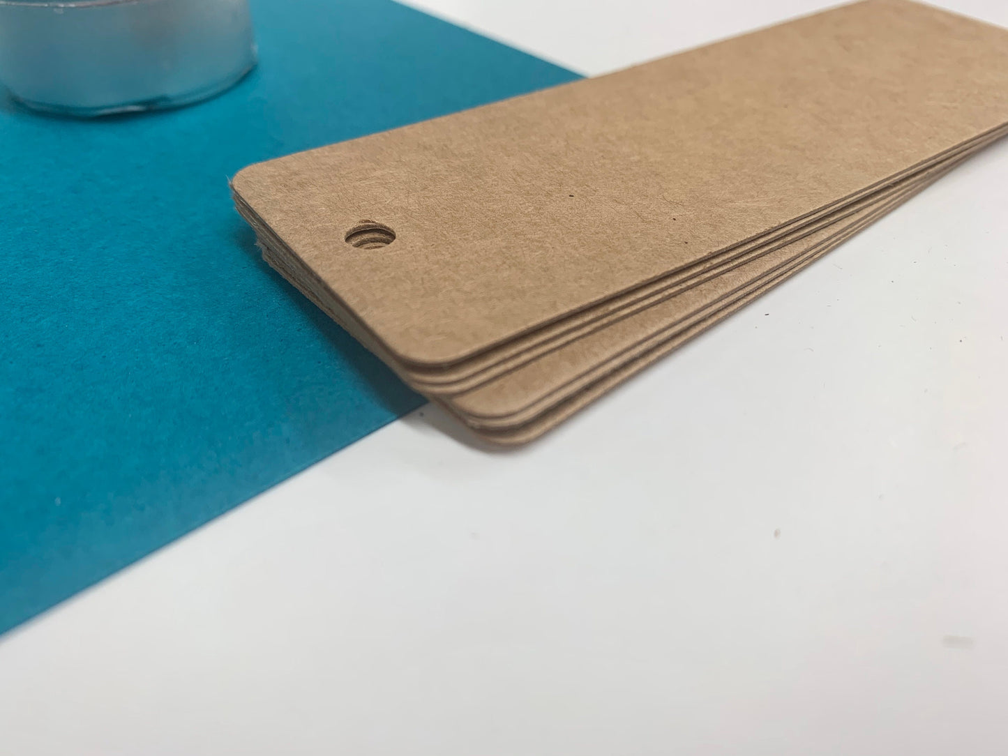 RECTANGLE/OBLONG Blank KRAFT tags | Size: 40 x 120mm