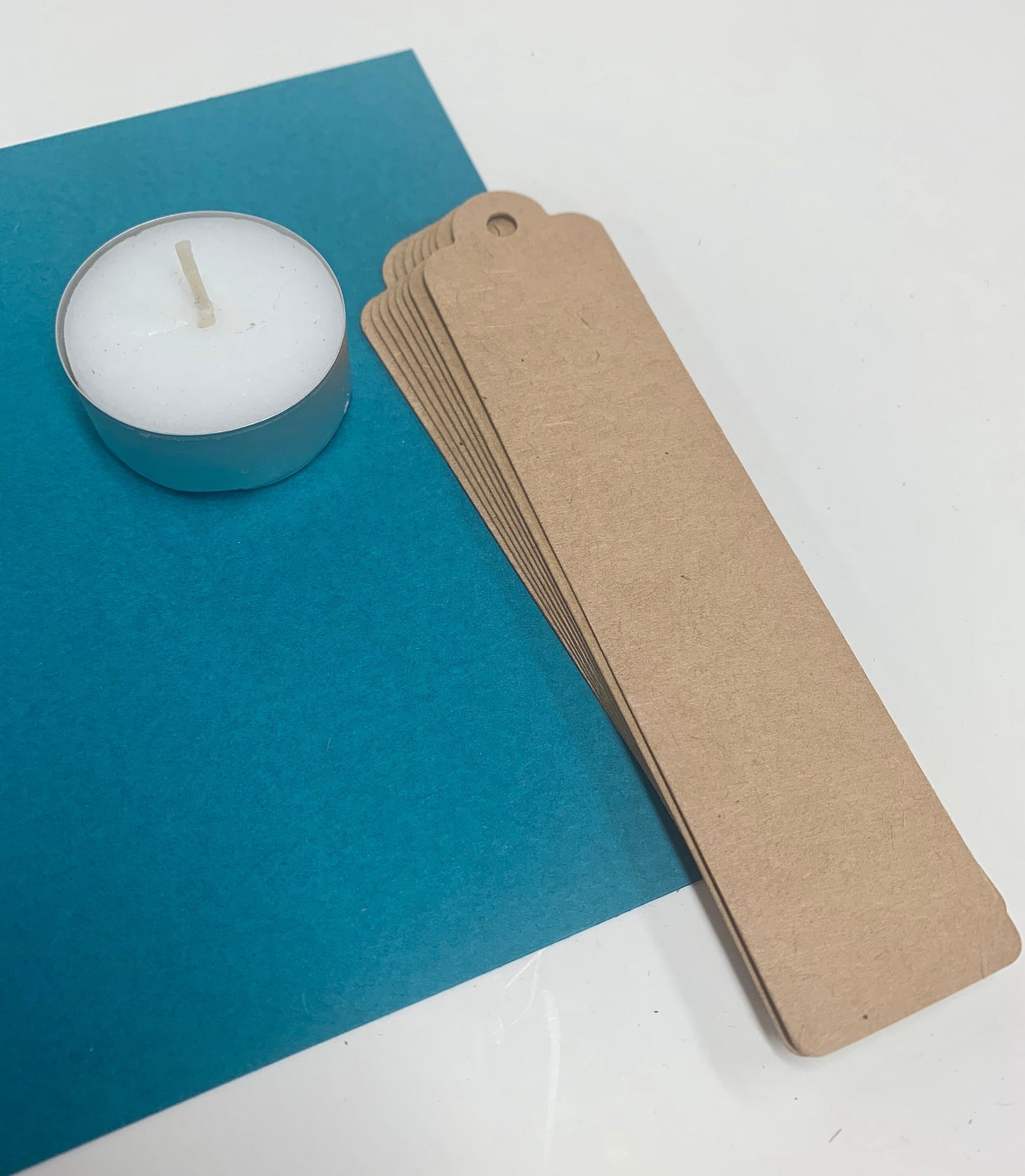 LONG SCALLOP TOP Blank KRAFT tags | SIZE: 30 x 130mm
