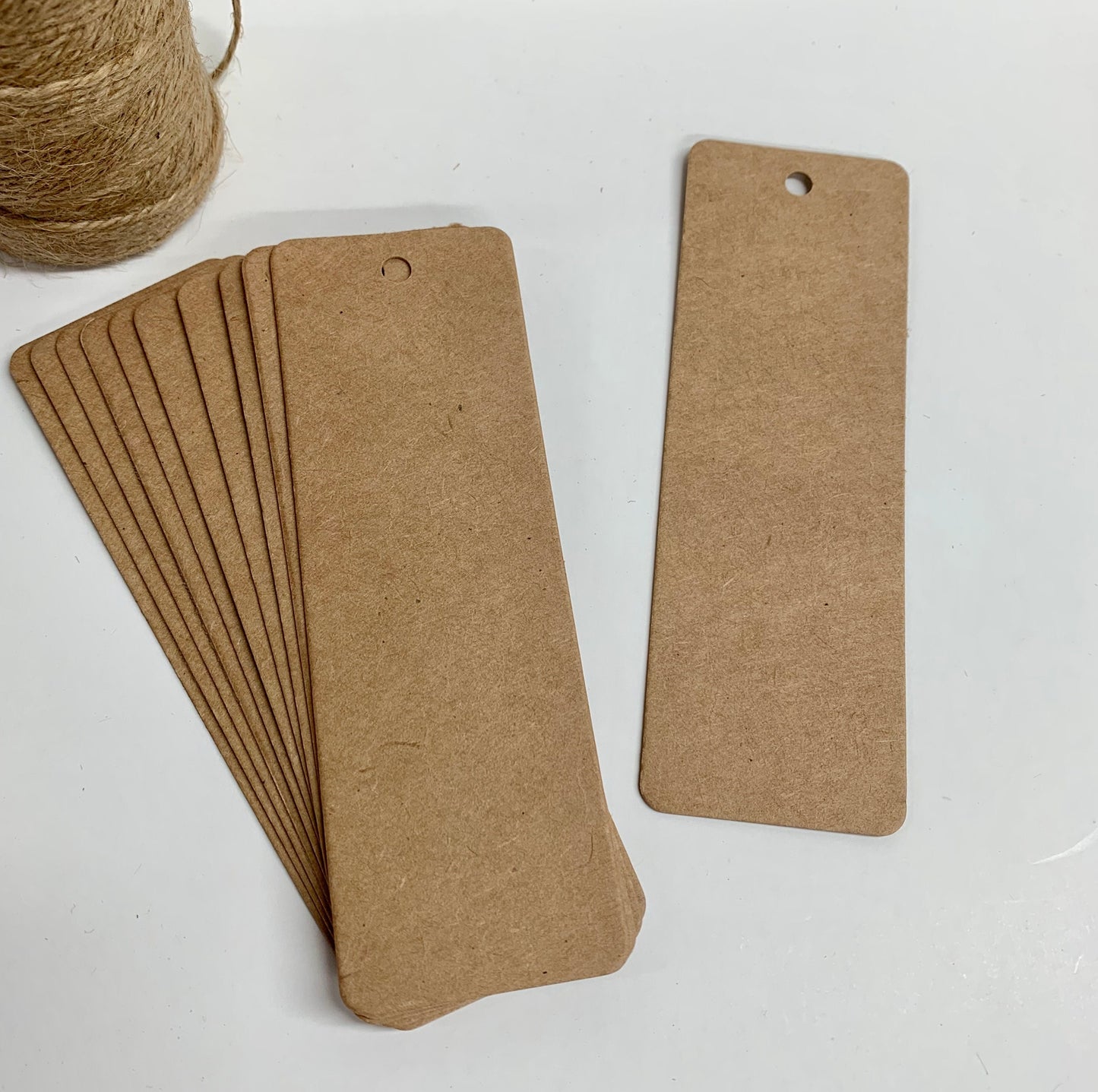 RECTANGLE/OBLONG Blank KRAFT tags | Size: 40 x 120mm