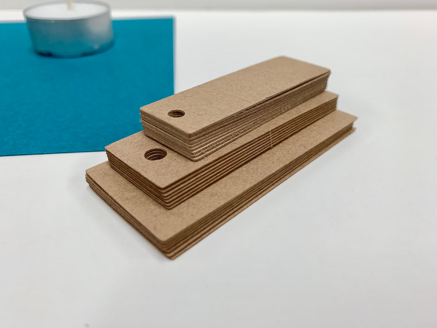 RECTANGLE Blank KRAFT tags | Sizes - x3 Options