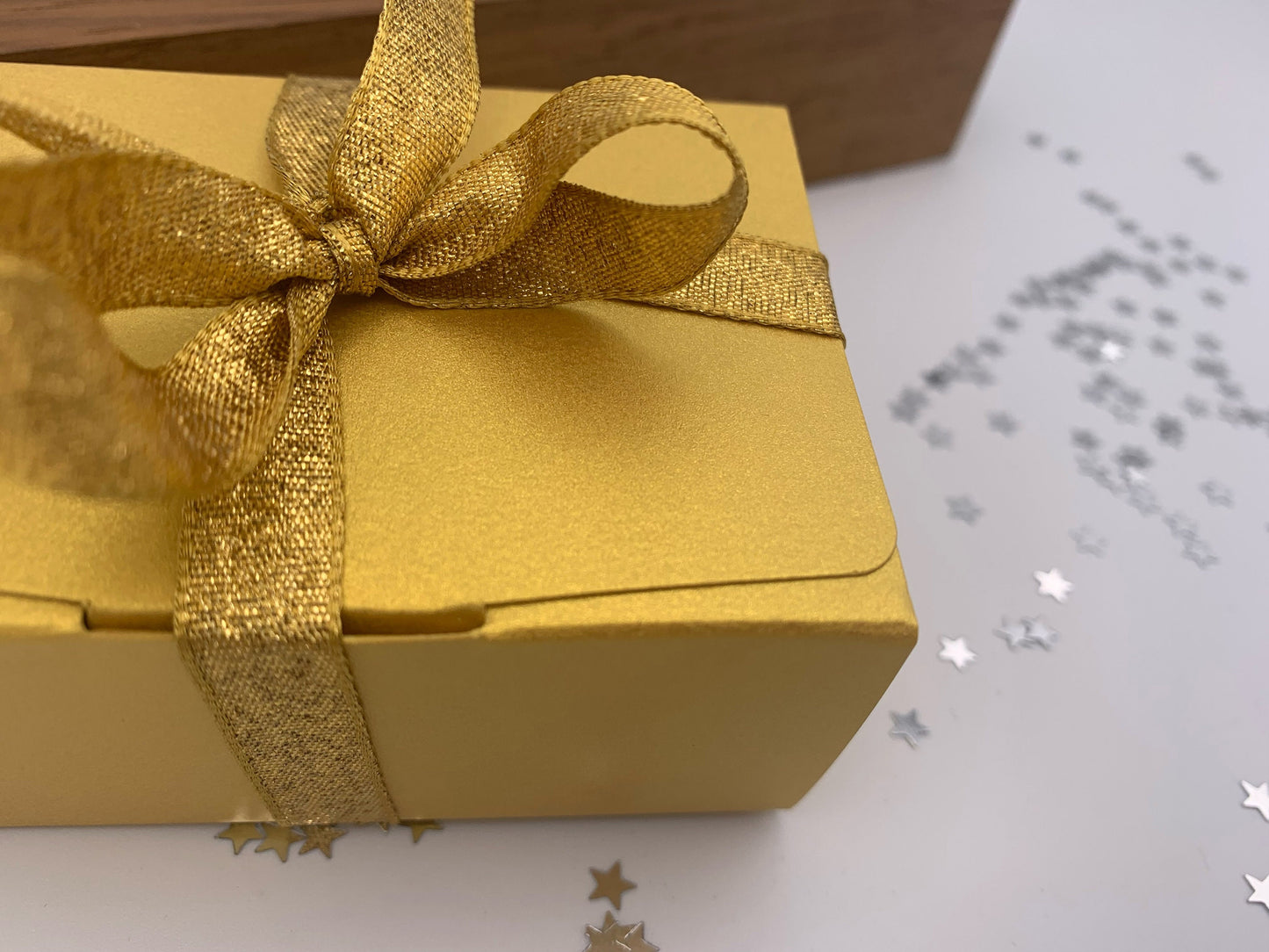 METALLIC RECTANGLE GIFT/FAVOUR BOXES - Small | Size 8.5cm x 6cm x 3.5cm (10 Boxes)