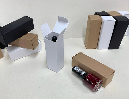CLEARANCE - 15ml (Inc Pipette Dropper) BOTTLE BOX - Size 30 x 30 x 90mm | Standard White